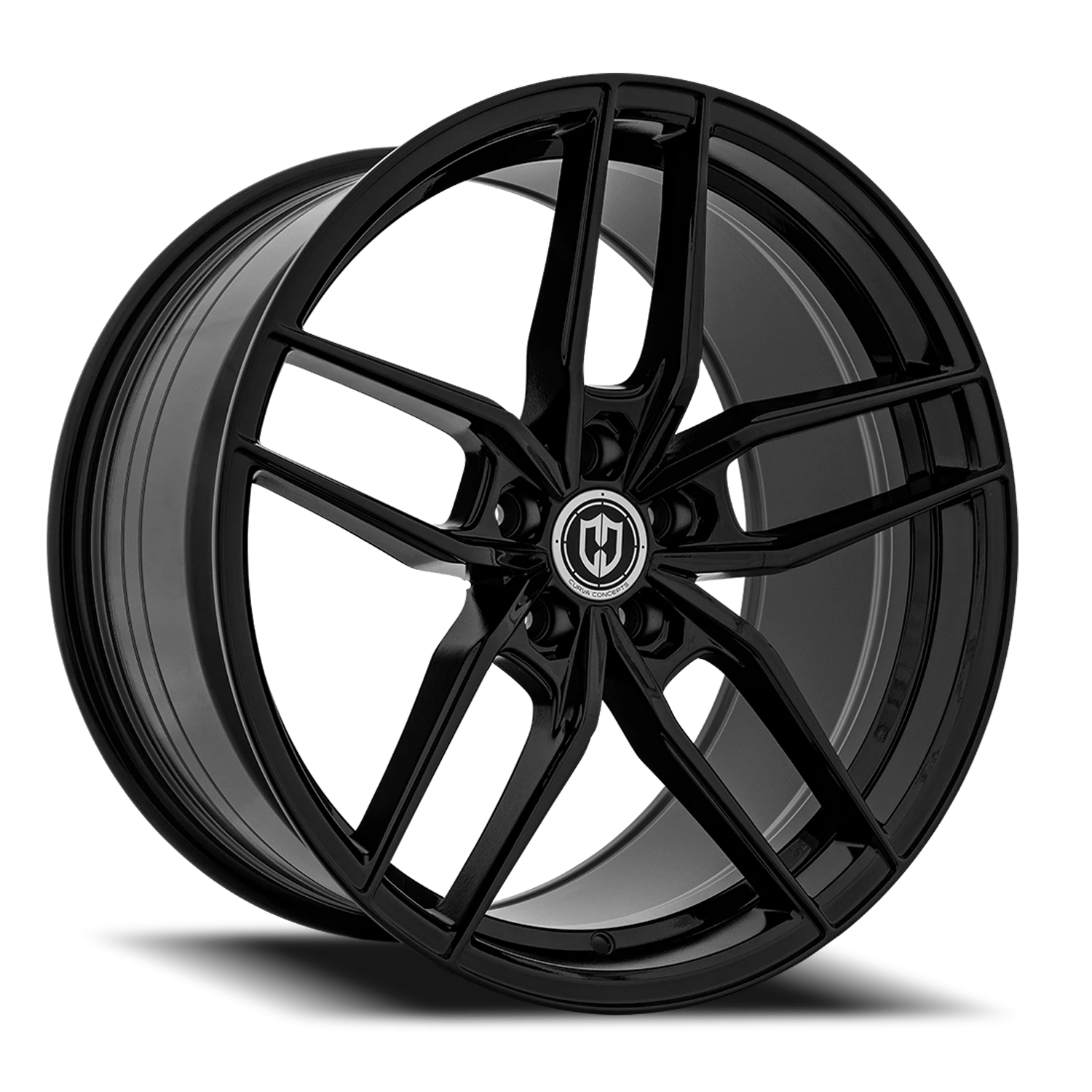 Curva Concepts CFF25 20x10.5" 5x114.3mm 73.1mm CB +35mm Gloss Black