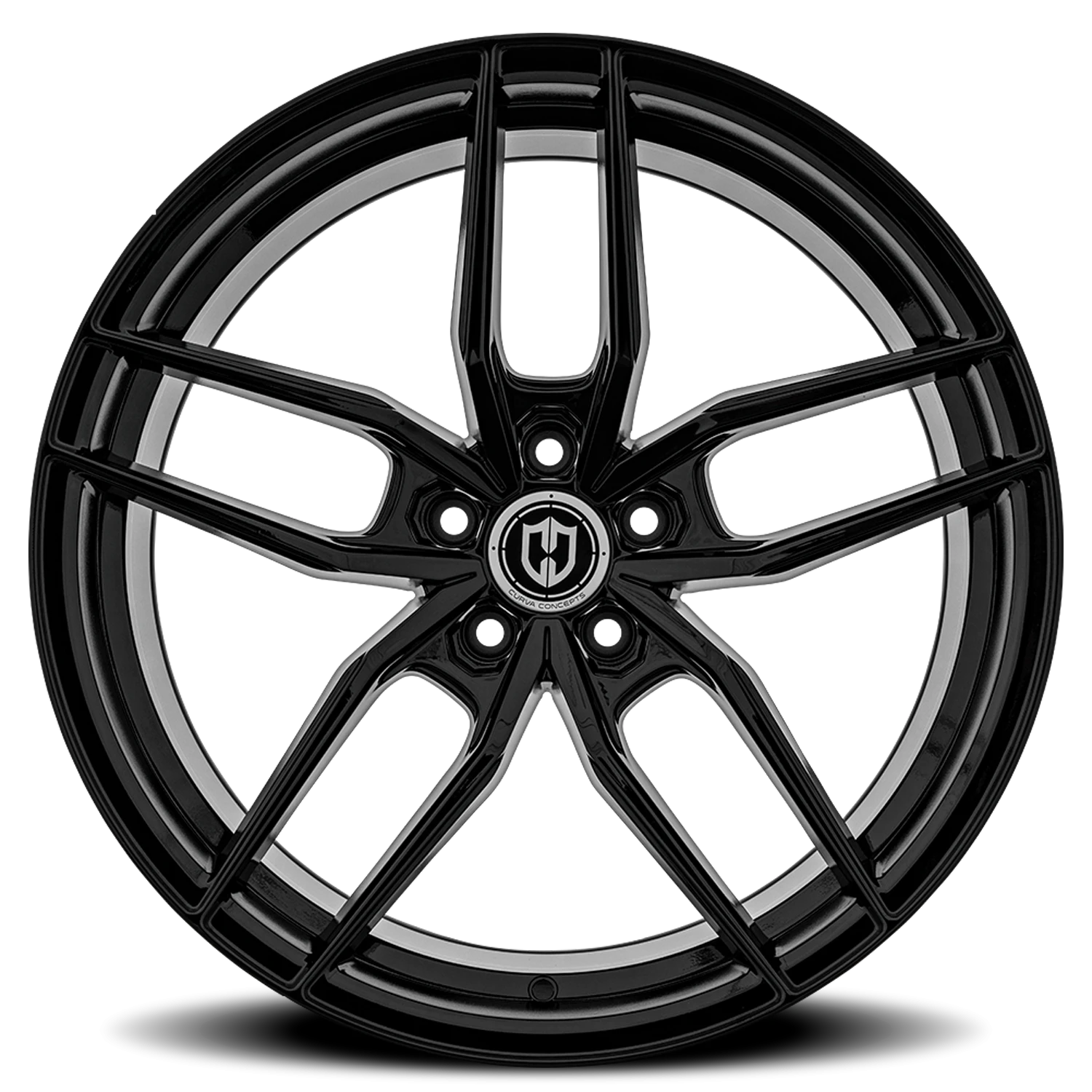 Curva Concepts CFF25 20x10.5" 5x114.3mm 73.1mm CB +35mm Gloss Black