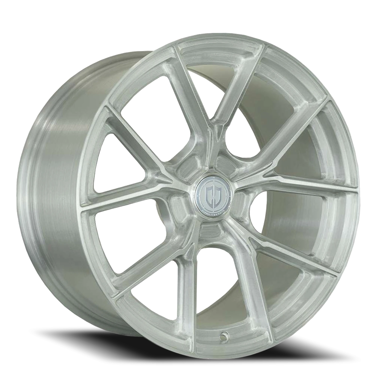 Curva Concepts CFF70 19x10" 5x112mm 73.1mm CB NULLmm Brushed Silver Clear Coat