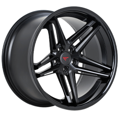 Ferrada Wheels CM1 Matte Black / Gloss Black Lip 22x9 5x130 ET42 71.6 Mid Concavity
