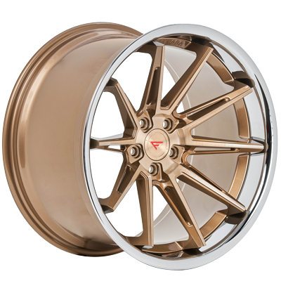 Ferrada Wheels CM2 Brushed Cobre / Chrome Lip 22x9 5x130 ET42 71.6 Mid Concavity