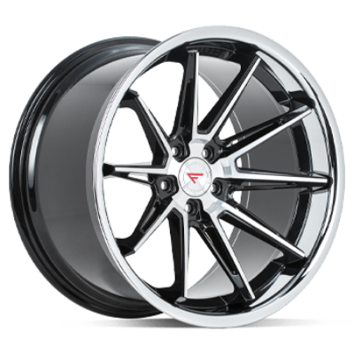 Ferrada Wheels CM2 Machine Black / Chrome Lip 20x9 5x120 ET35 72.56 Mid Concavity