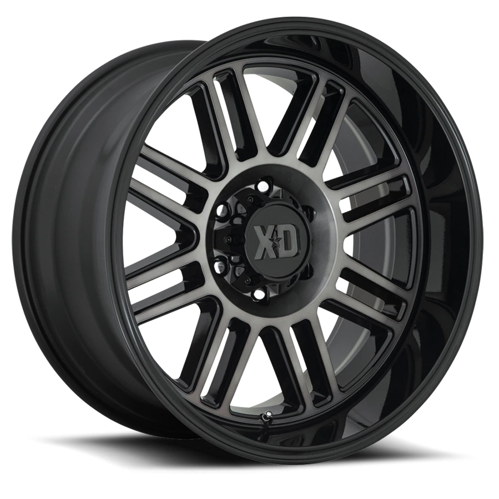 XD Series Cage 20x9" 6x139.7mm 106.25mm CB +18mm Gloss Black Gray Tint