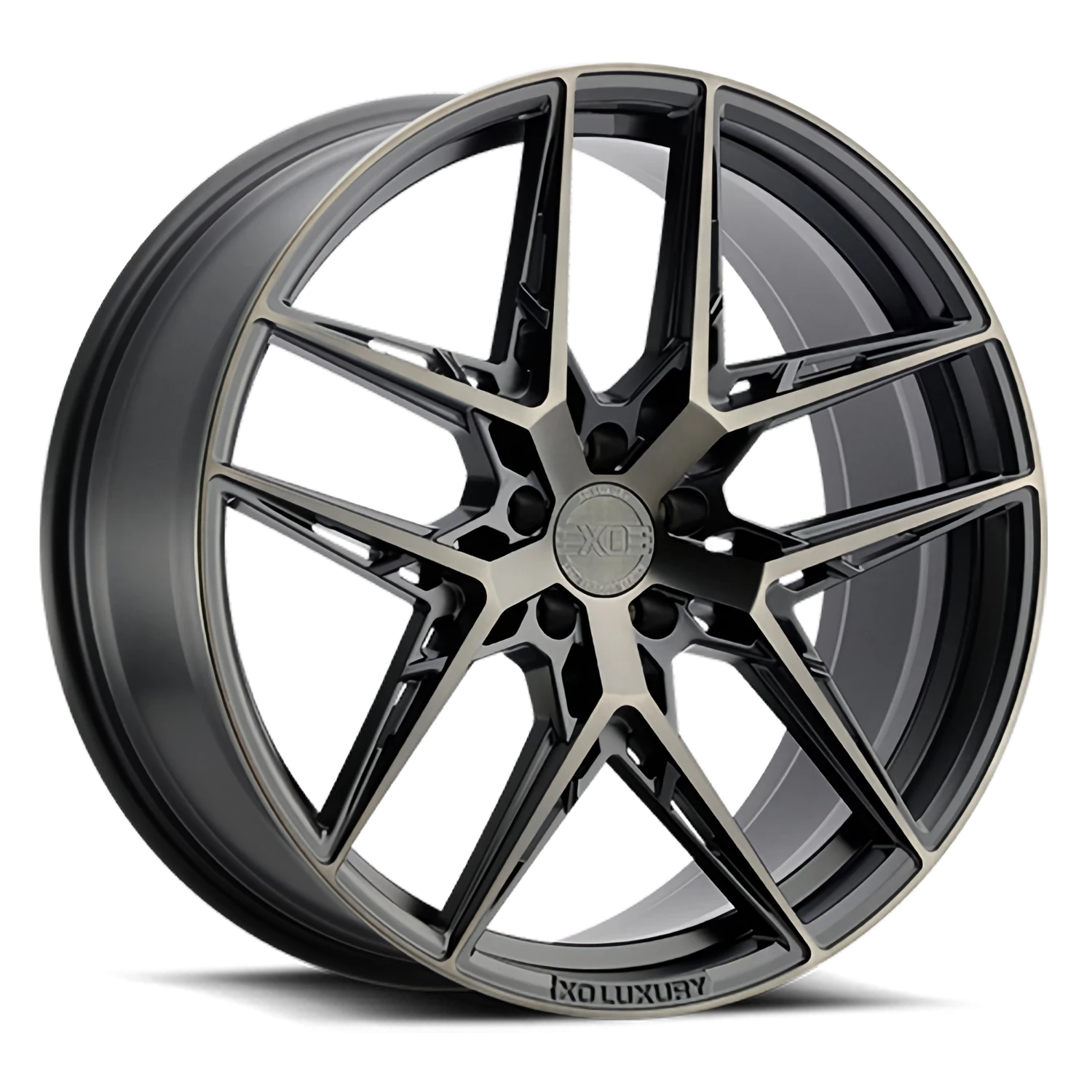 XO Luxury Cairo 20x11" 5x114.3mm 76.1mm CB +28mm Carbon Graphite