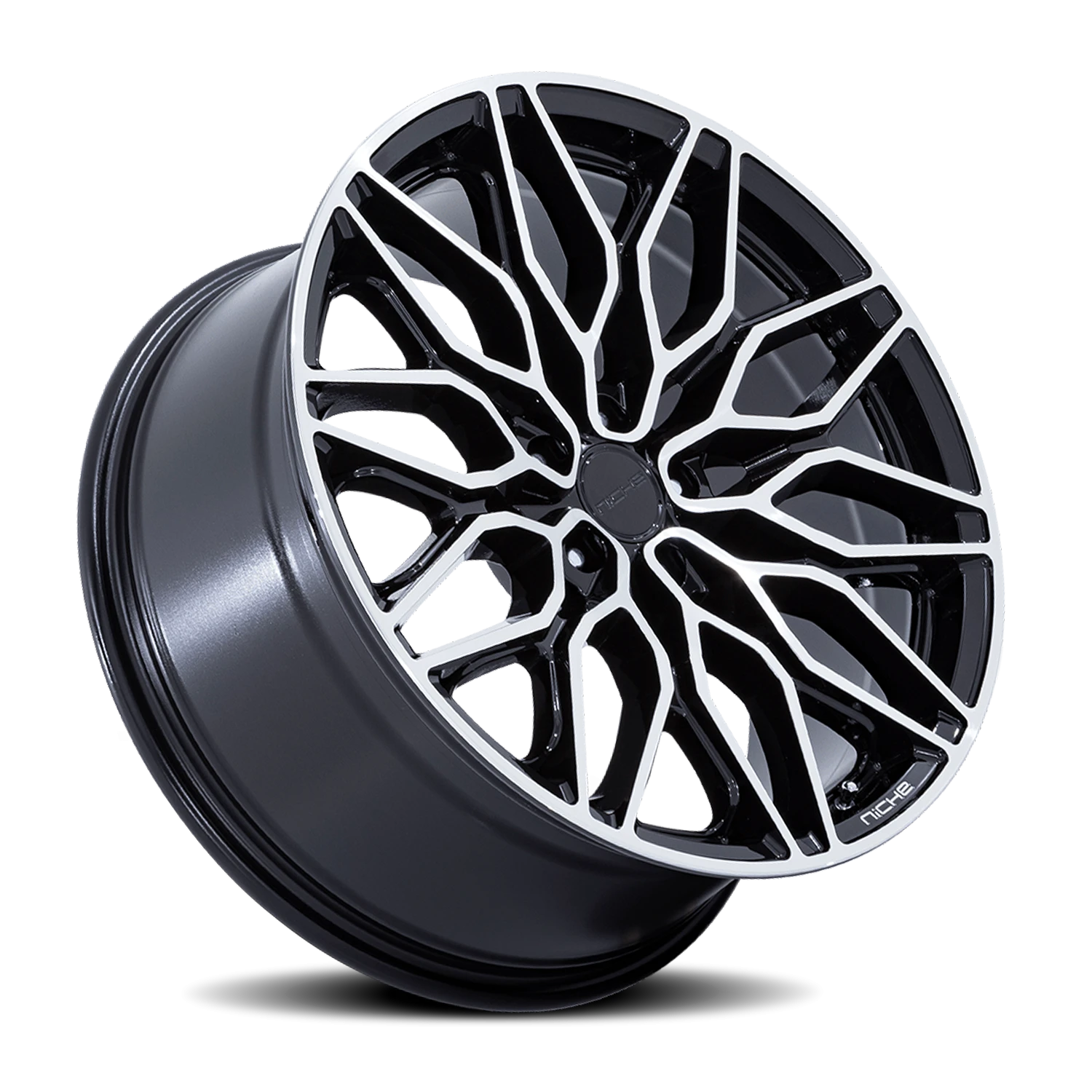 Niche Calabria 5 22x9" 5x112mm 66.56mm CB +20mm Gloss Black Machined