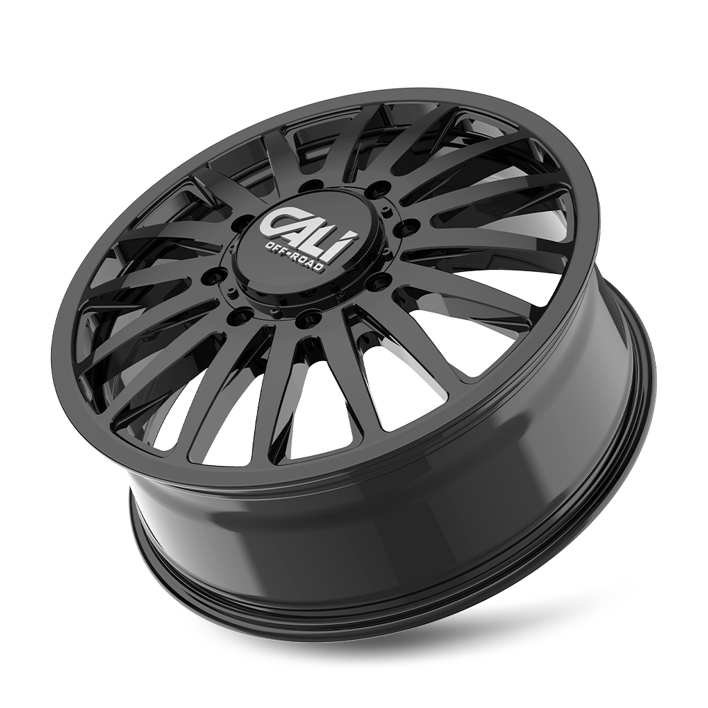 Cali OffxRoad Summit Dually 9110D Gloss Black 20x8.25 8x200 115mm 142mm