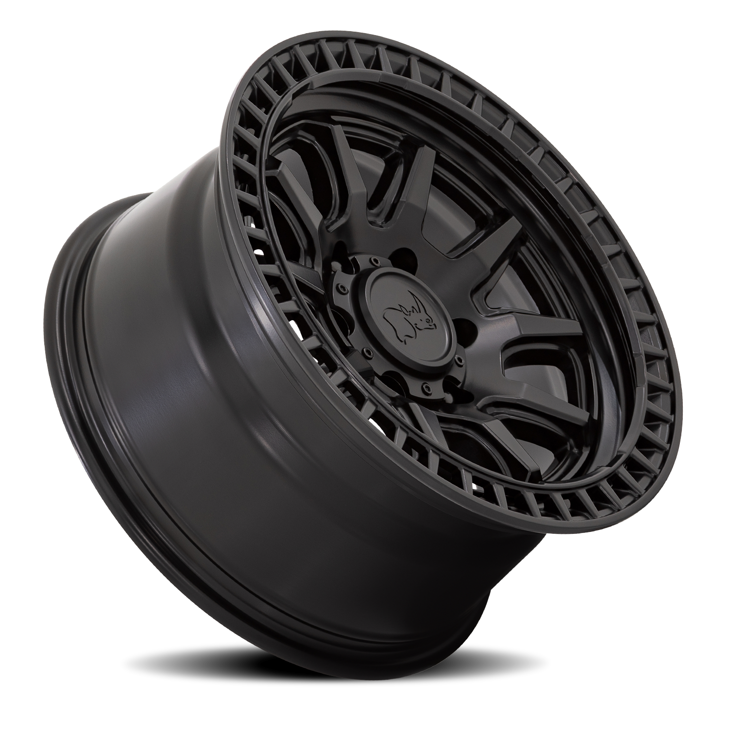 Black Rhino Calico 17x8.5" 5x114.3mm 72.56mm CB +34mm Matte Black