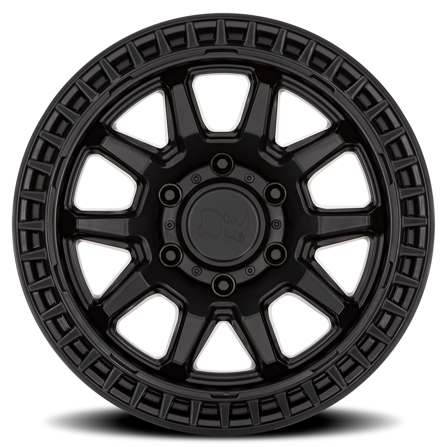 Black Rhino Calico 17x8.5" 5x127mm 71.5mm CB +34mm Matte Black