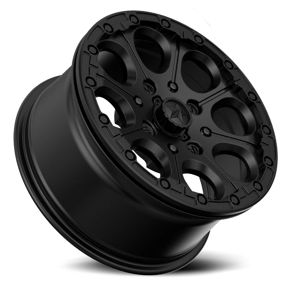 MSA Cannon 14x7" 4x110mm 86mm CB +10mm Satin Black