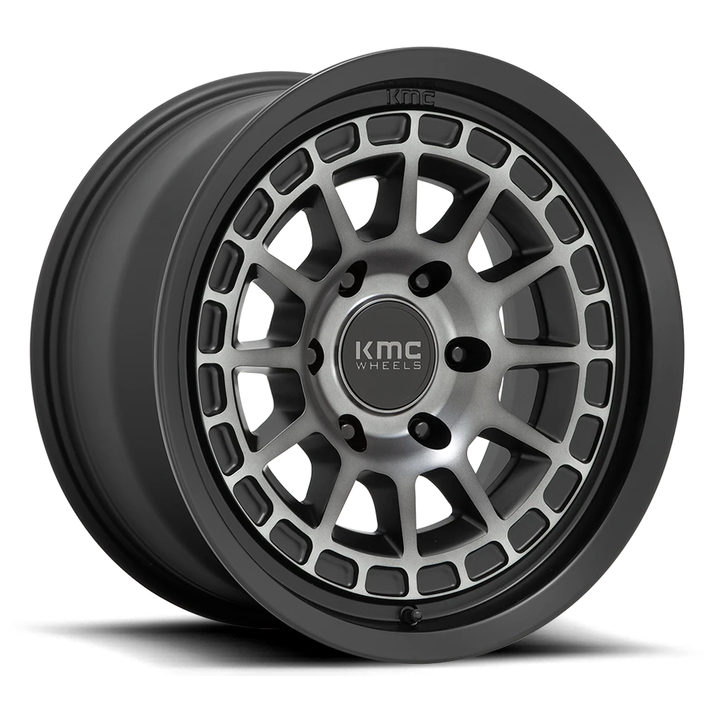 KMC Canyon KM719 GY 17x8 +20 6x139.7mm 106.1mm Satin Black Gray Tint