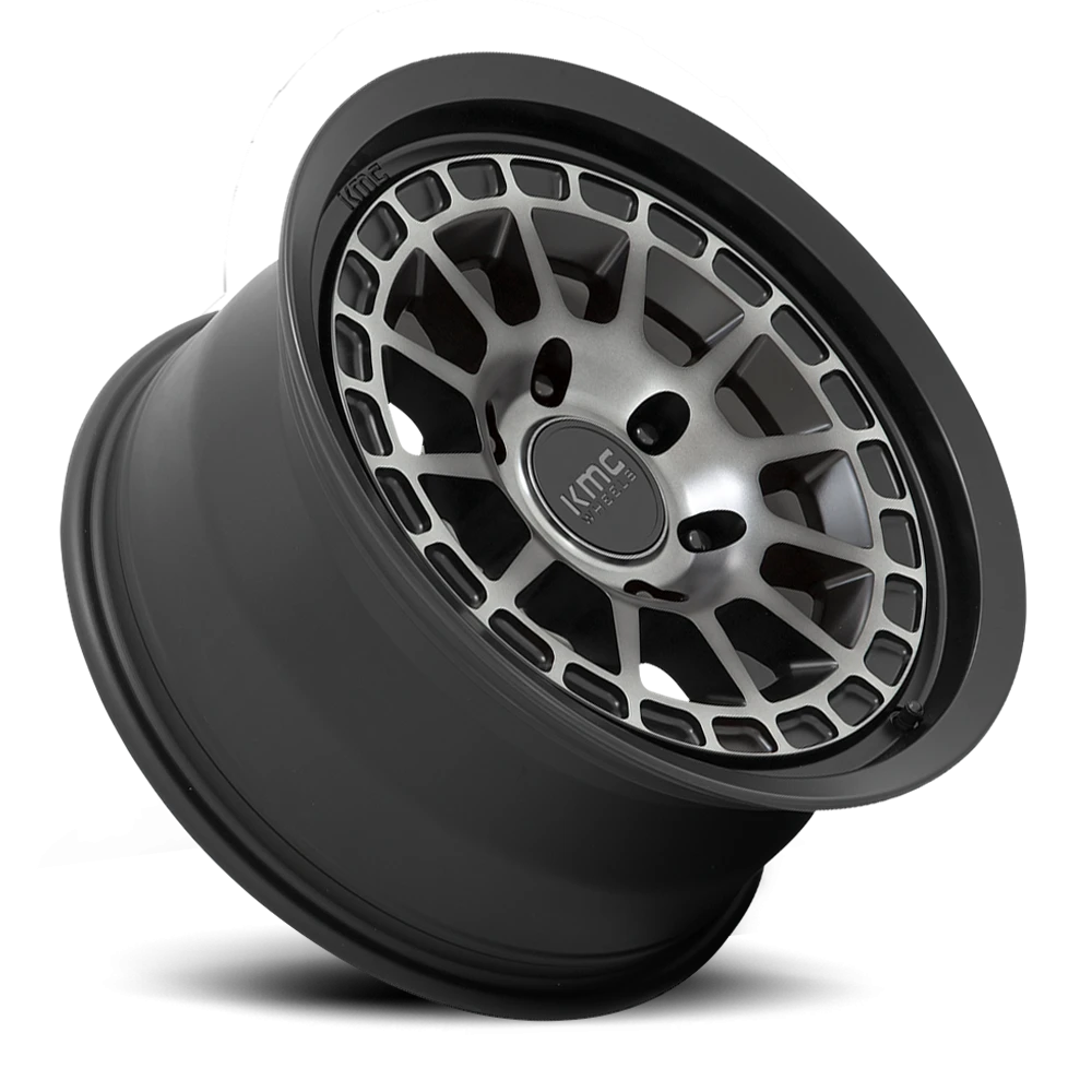 KMC Canyon KM719 GY 17x8 +20 6x139.7mm 106.1mm Satin Black Gray Tint