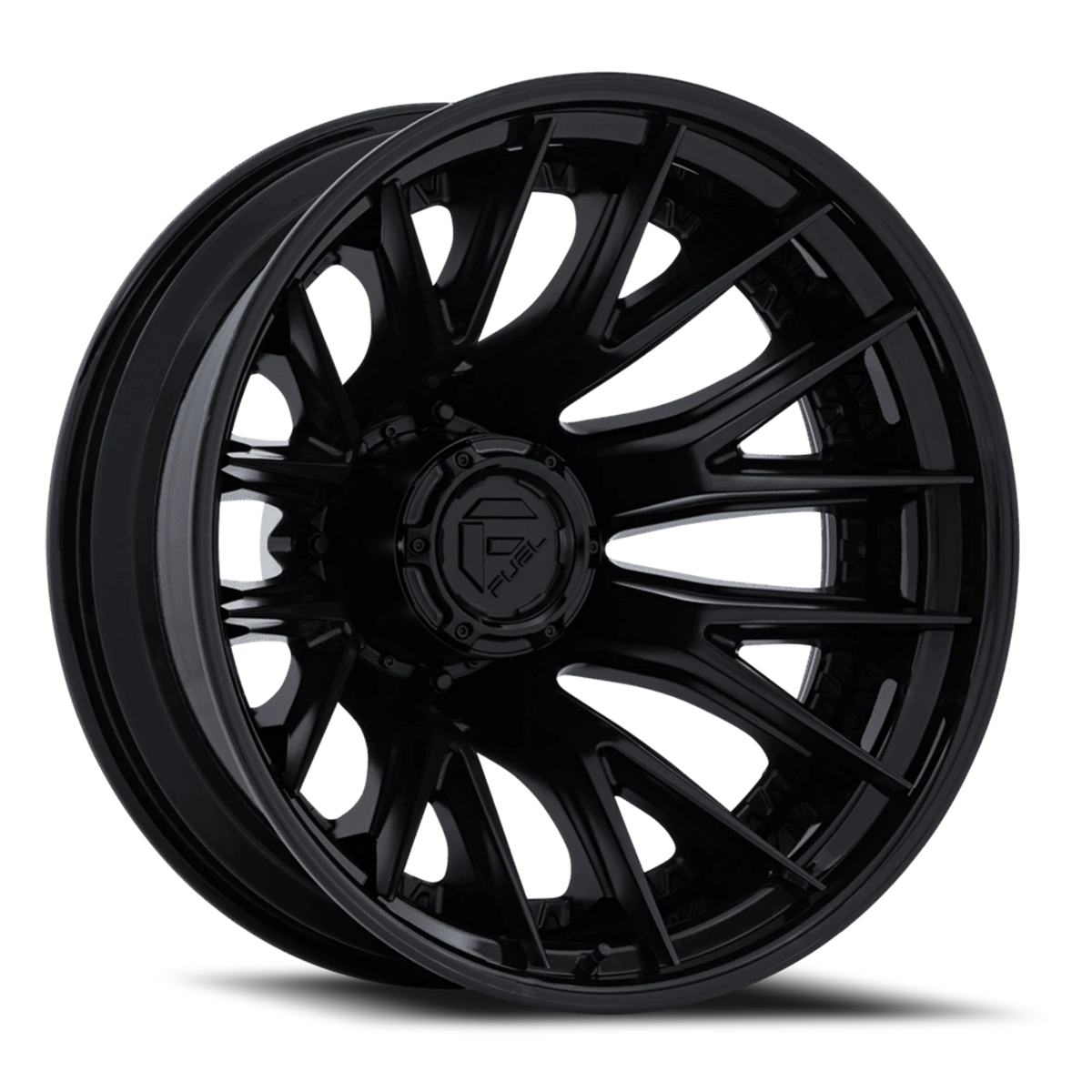 Fuel Catalyst Dually 24x8.25 -221 8x210mm 154.3mm Matte Black Gloss Black Lip