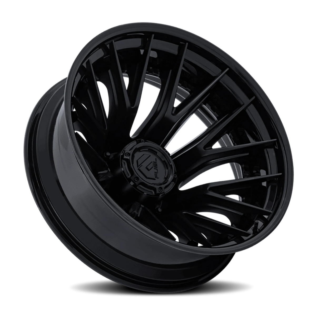 Fuel Catalyst Dually 24x8.25 -221 8x210mm 154.3mm Matte Black Gloss Black Lip