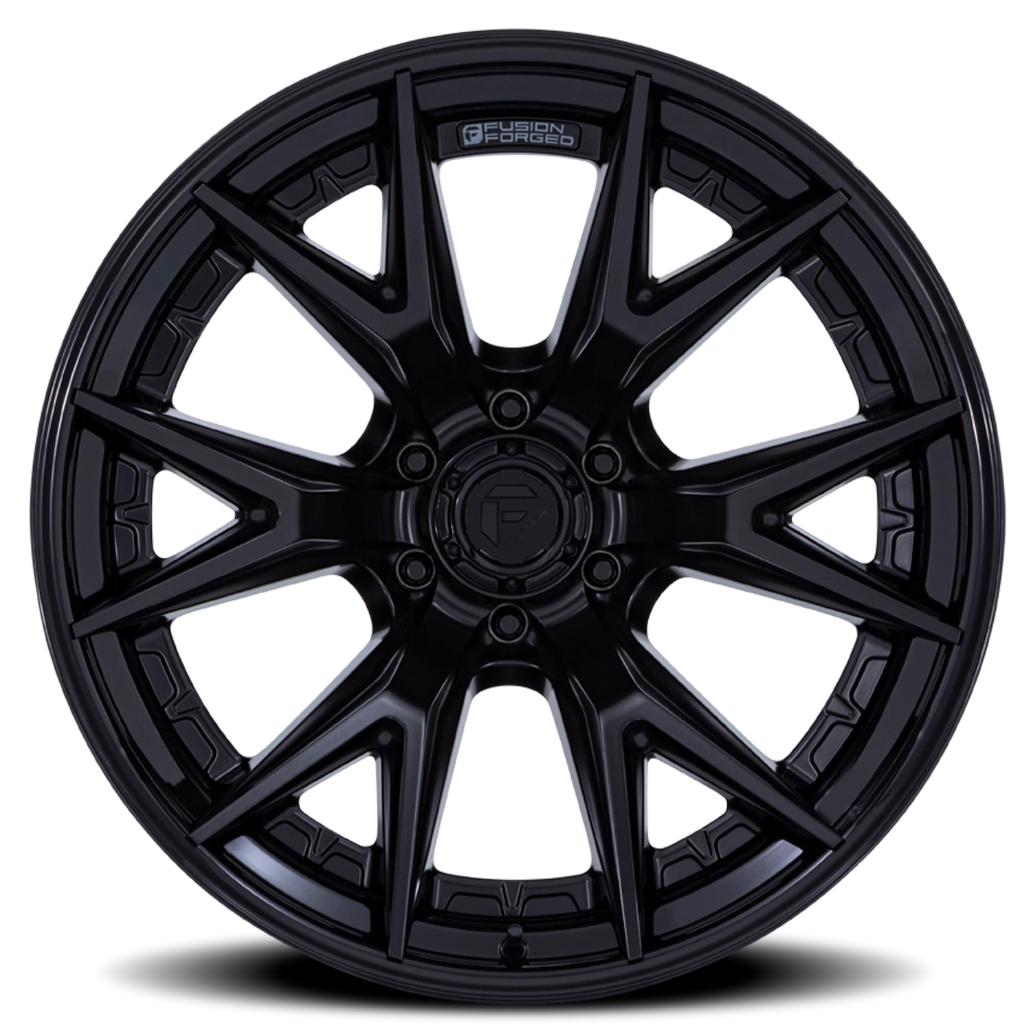 Fuel Catalyst 20x9" 6x135mm 87.1mm CB +1mm Matte Black Gloss Black Lip
