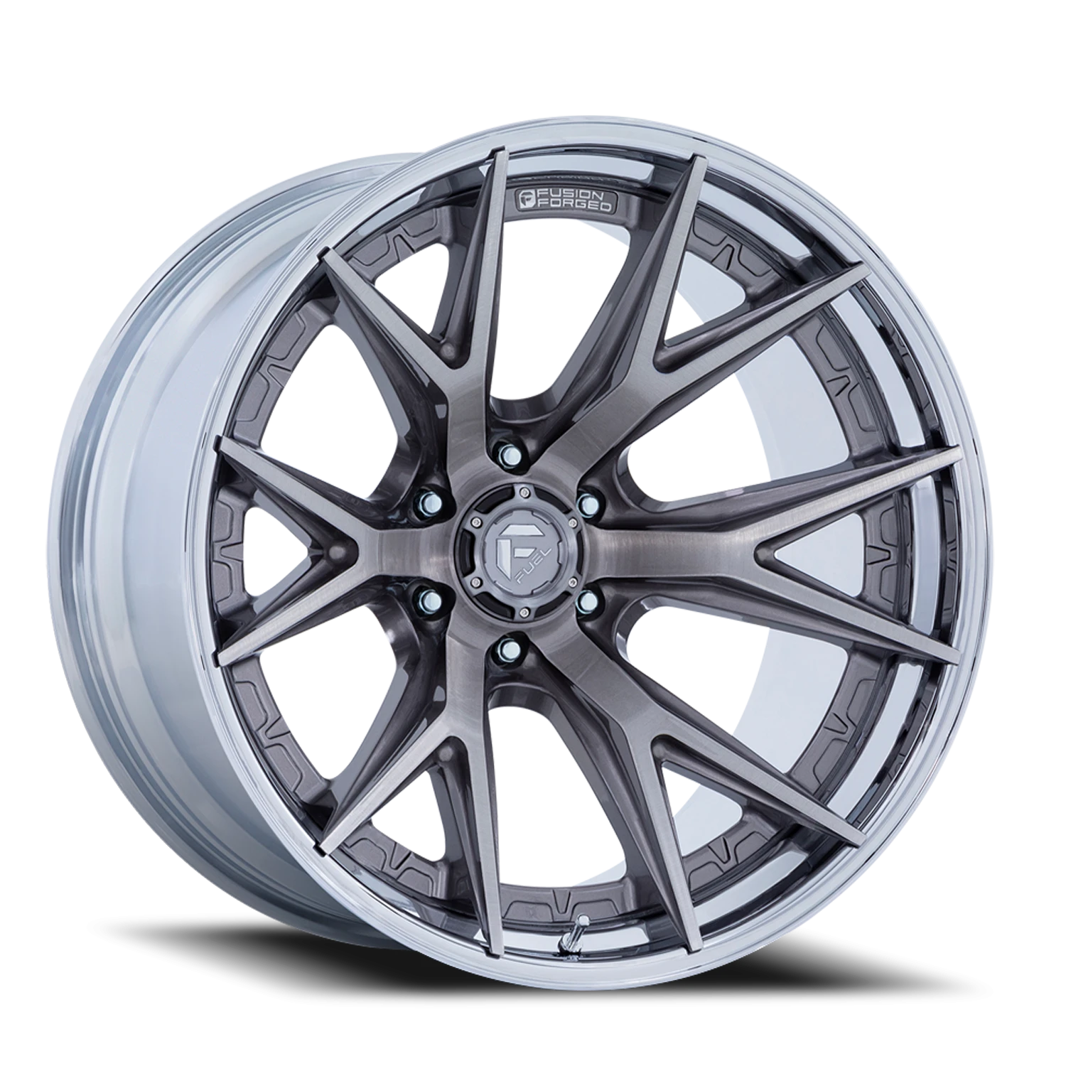 Fuel Catalyst 24x12" 6x135mm 87.1mm CB -44mm Platinum Chrome Lip