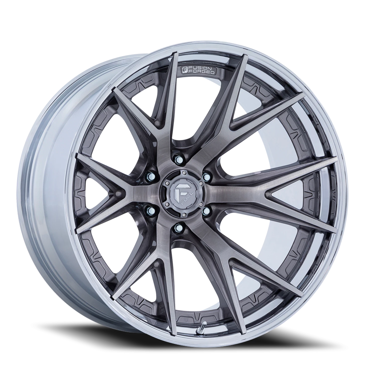 Fuel Catalyst 20x10" 8x180mm 124.2mm CB -18mm Platinum Chrome Lip