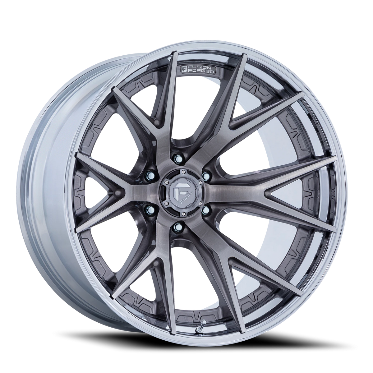 Fuel Catalyst 22x12 -44 8x165.1mm 125.1mm Platinum Chrome Lip