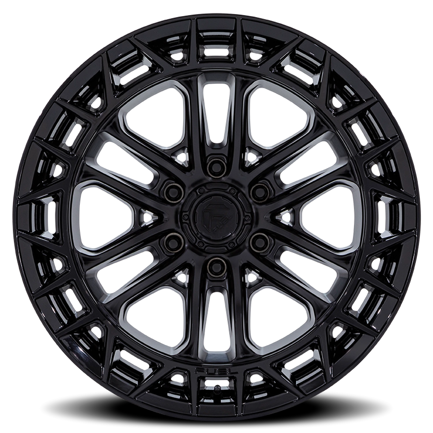 Fuel Celsius 17x9" 6x139.7mm 106.1mm CB +1mm Matte Black Gloss Black Lip