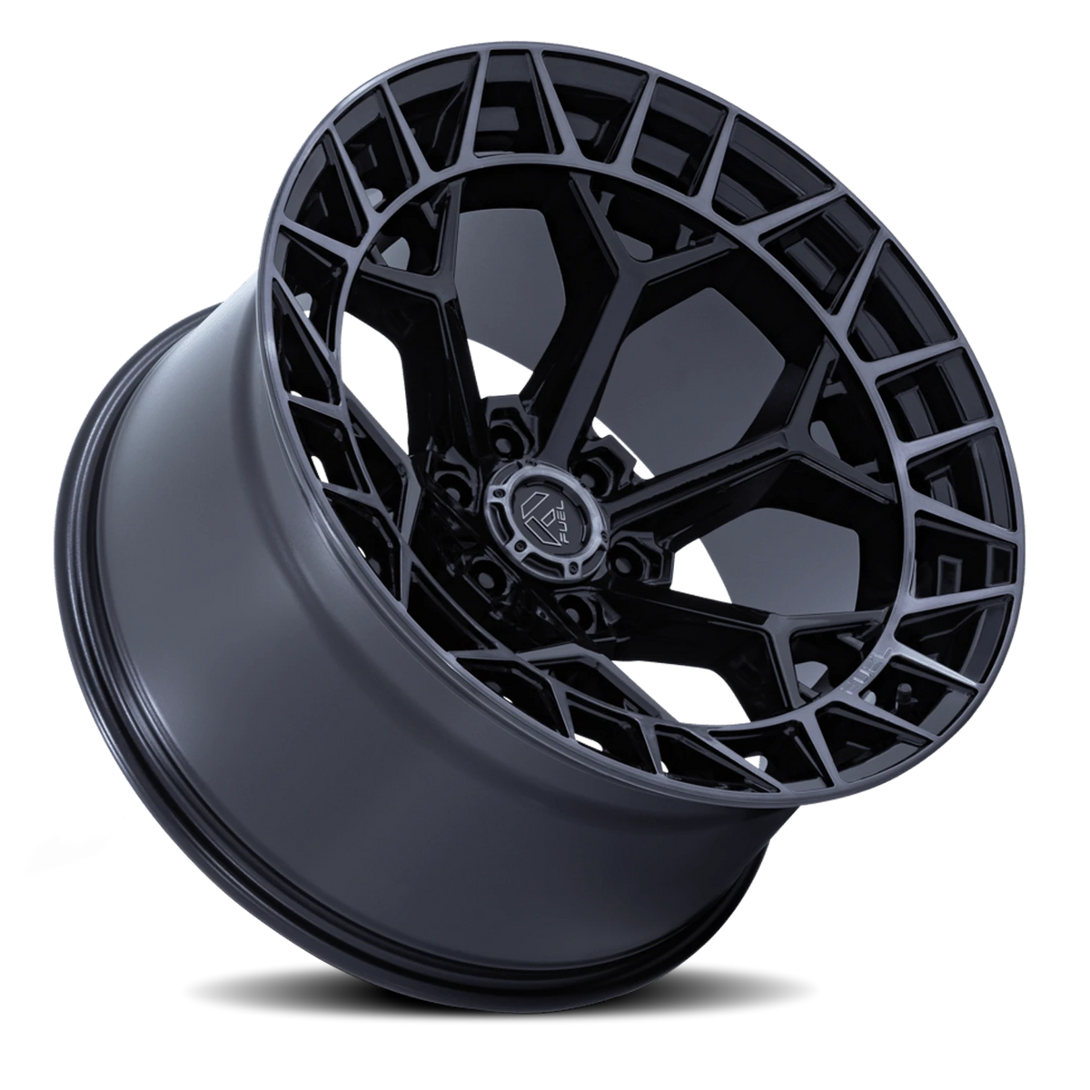 Fuel Charger FC873 22x9.5 +18 6x135mm 87.1mm Gloss Black Brushed Dark Tint