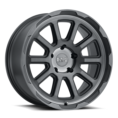 Black Rhino Chase 18x8" 5x114.3mm 76.1mm CB +10mm Brushed Gunmetal
