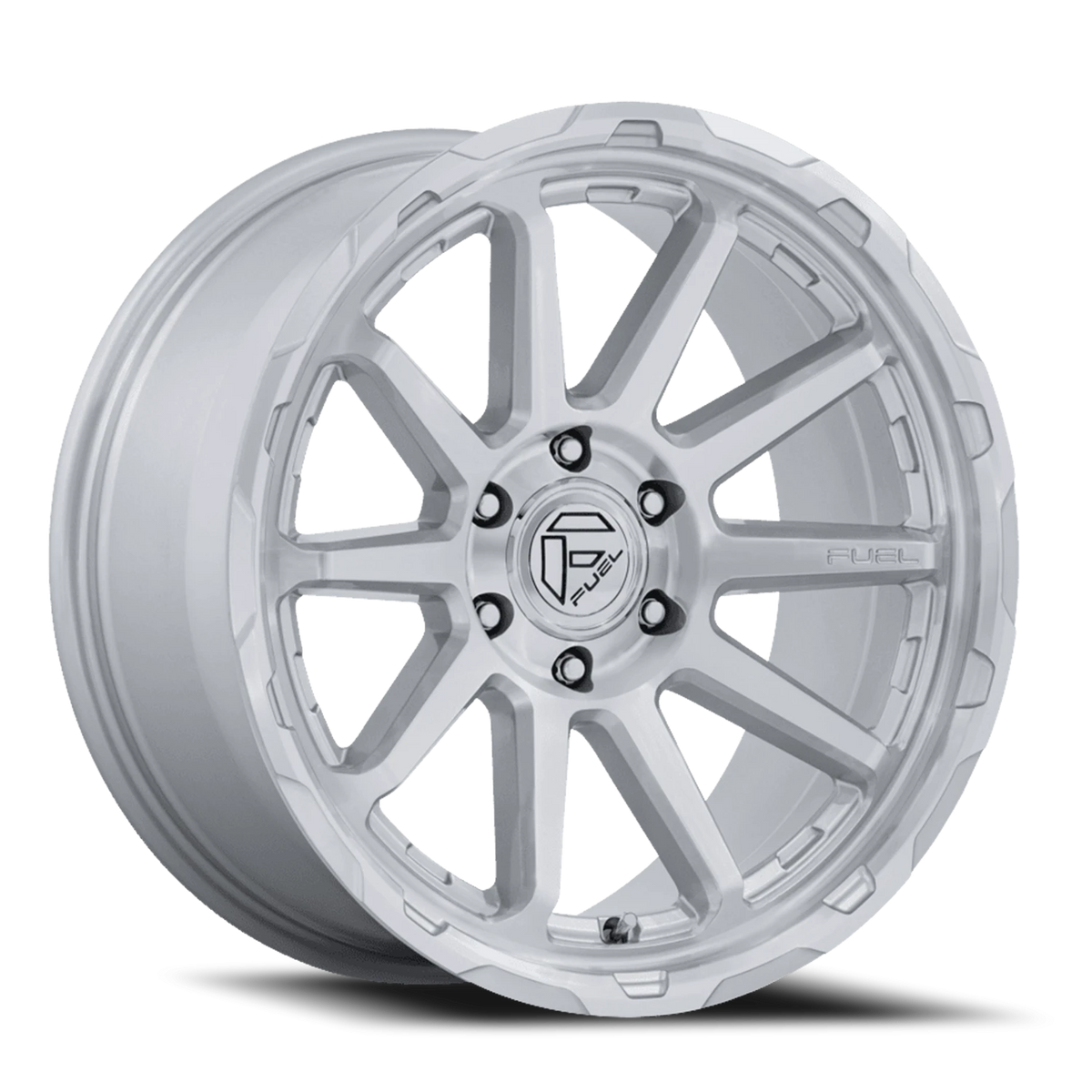 Fuel Circuit 18x9 +1 5x127mm 71.5mm Gloss Silver Machined Face