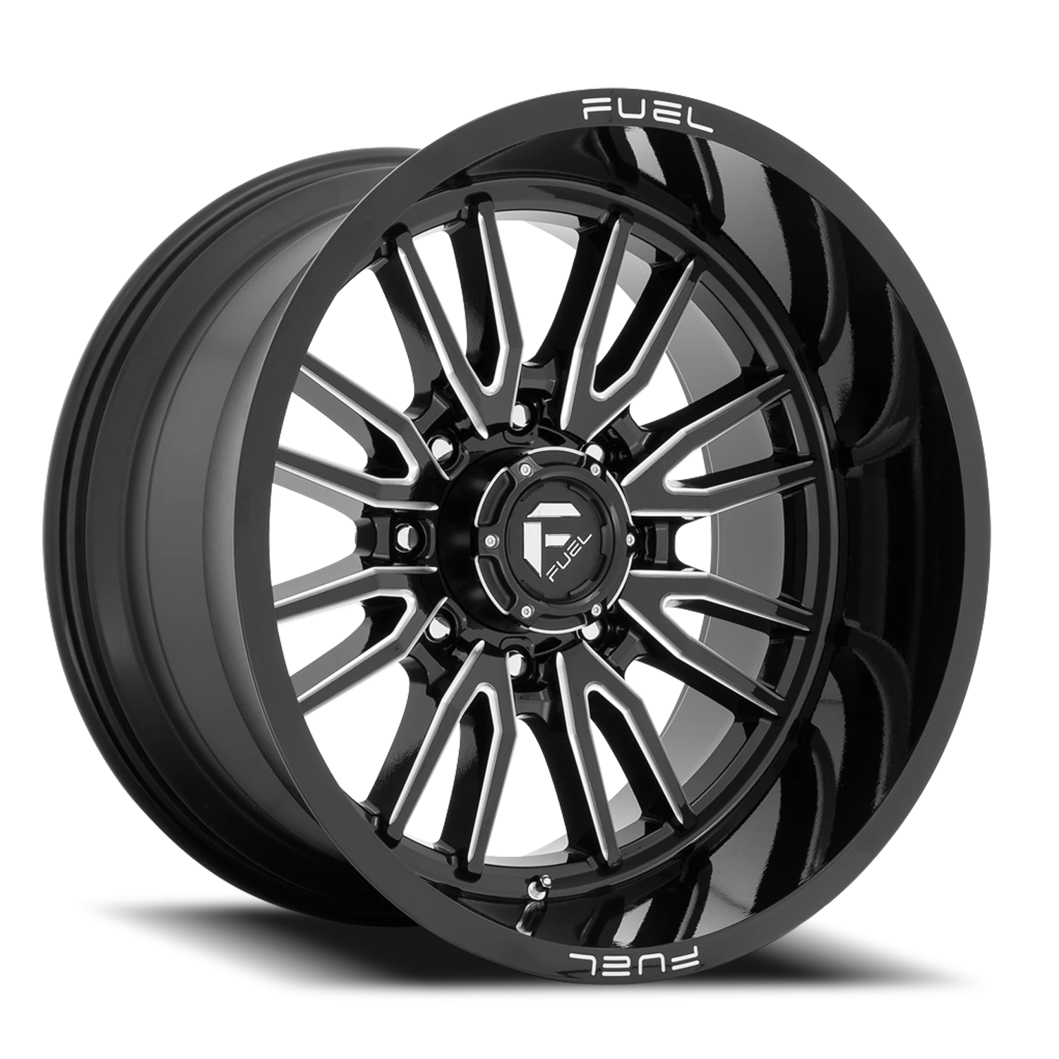 Fuel Clash 8 22x12" 8x170mm 125.1mm CB -44mm Gloss Black Milled