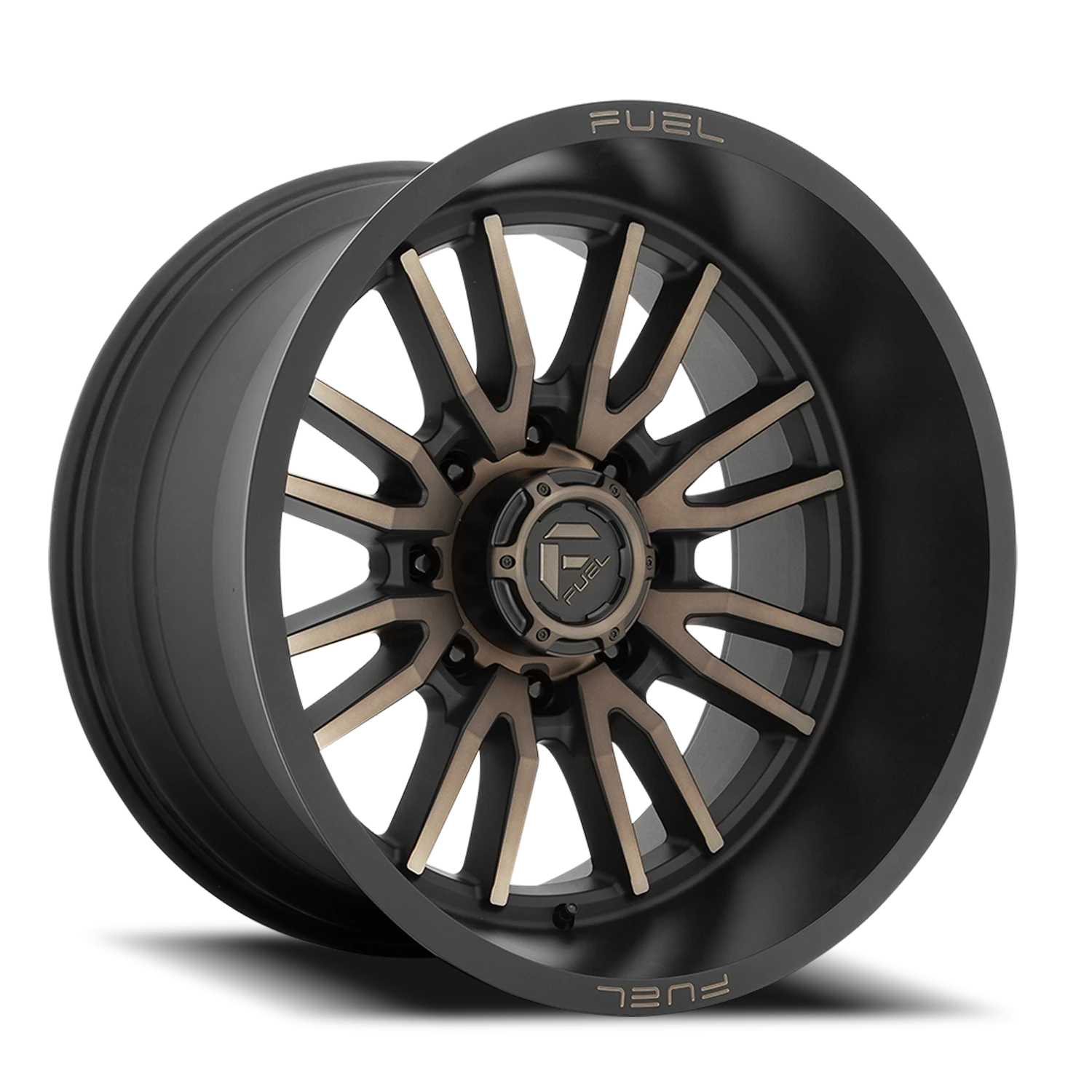 Fuel Clash 8 22x12" 8x180mm 124.3mm CB -44mm Matte Black Double Dark Tint