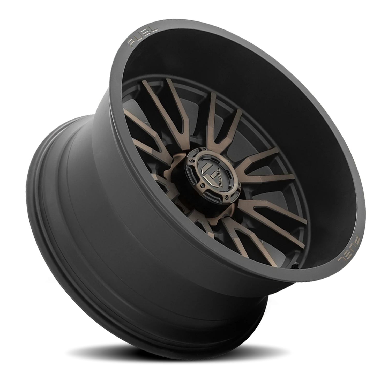 Fuel Clash 8 22x12" 8x180mm 124.3mm CB -44mm Matte Black Double Dark Tint