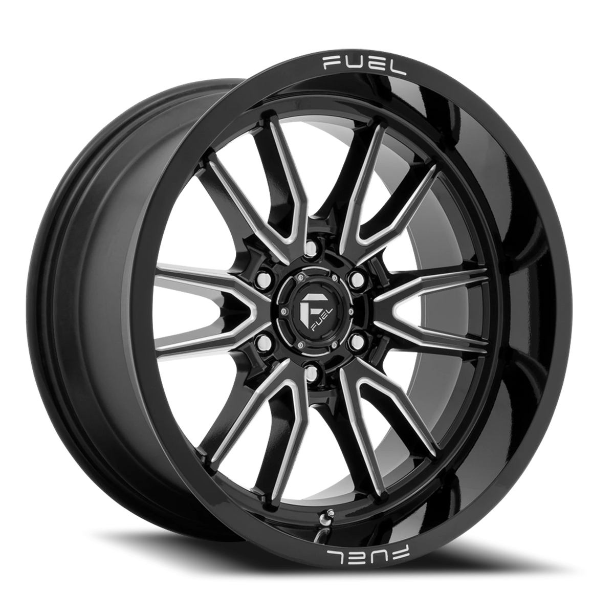 Fuel Clash 6 18x9 +1 6x135mm 87.1mm Gloss Black Milled
