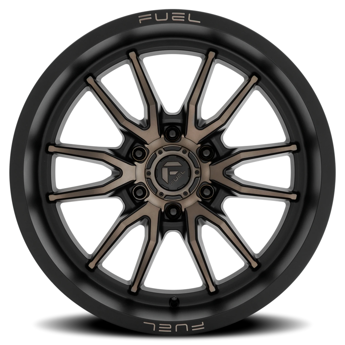 Fuel Clash 6 20x9 +1 6x114.3mm 66.06mm Matte Black Double Dark Tint