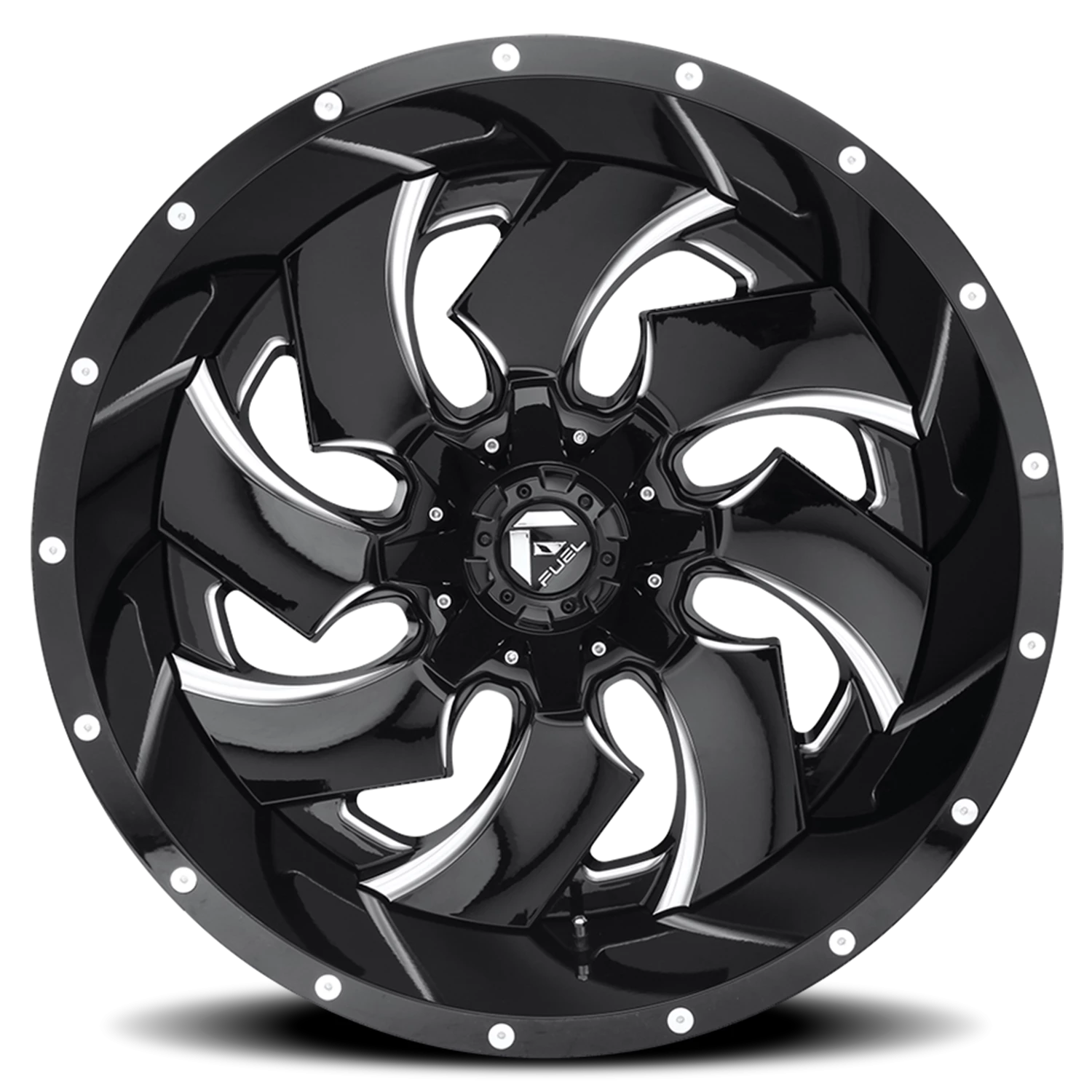 Fuel Cleaver 20x9" 5x139.7mm 110.3mm CB +20mm Gloss Black Milled