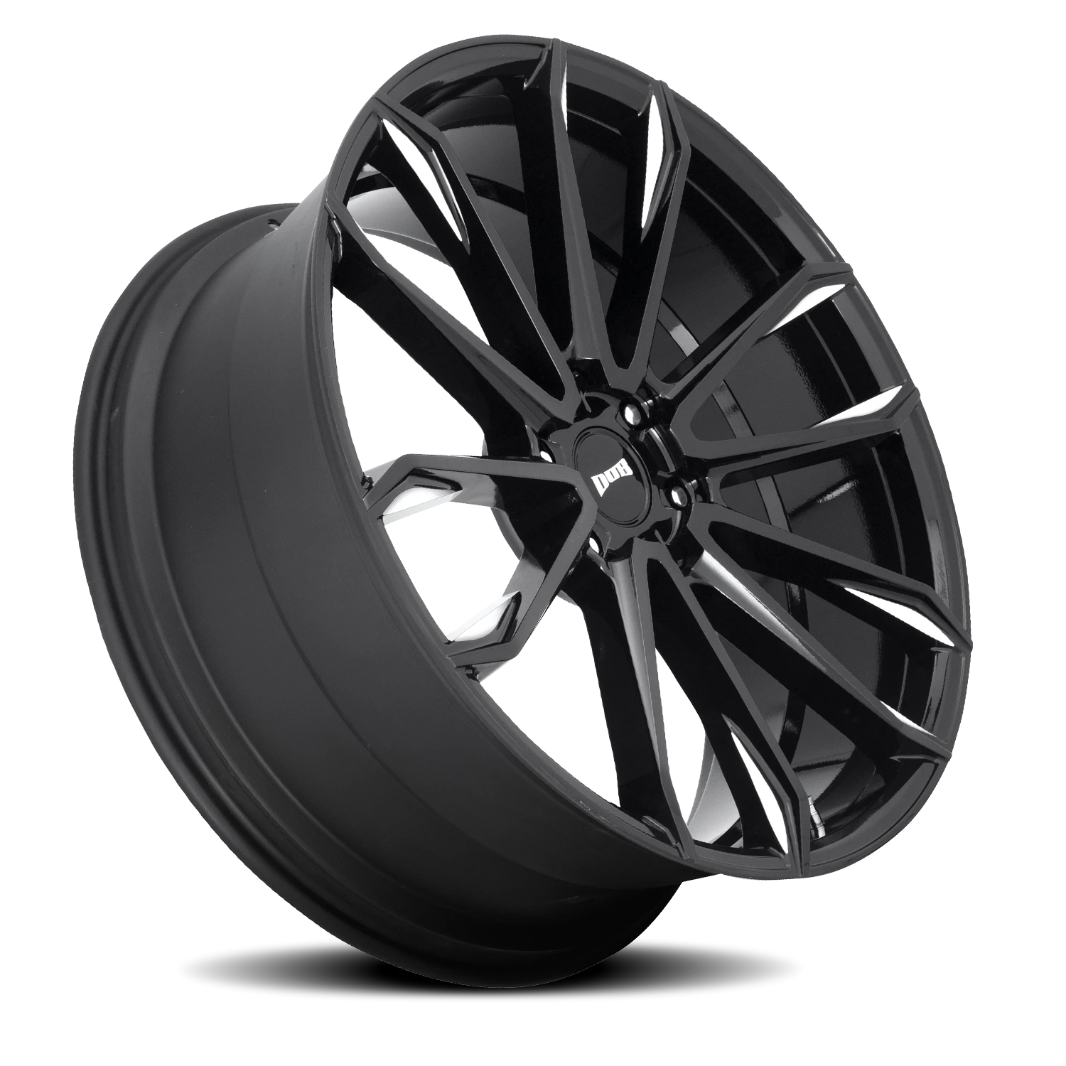 DUB Clout 24x10" 6x139.7mm 106.1mm CB +30mm Gloss Black Milled