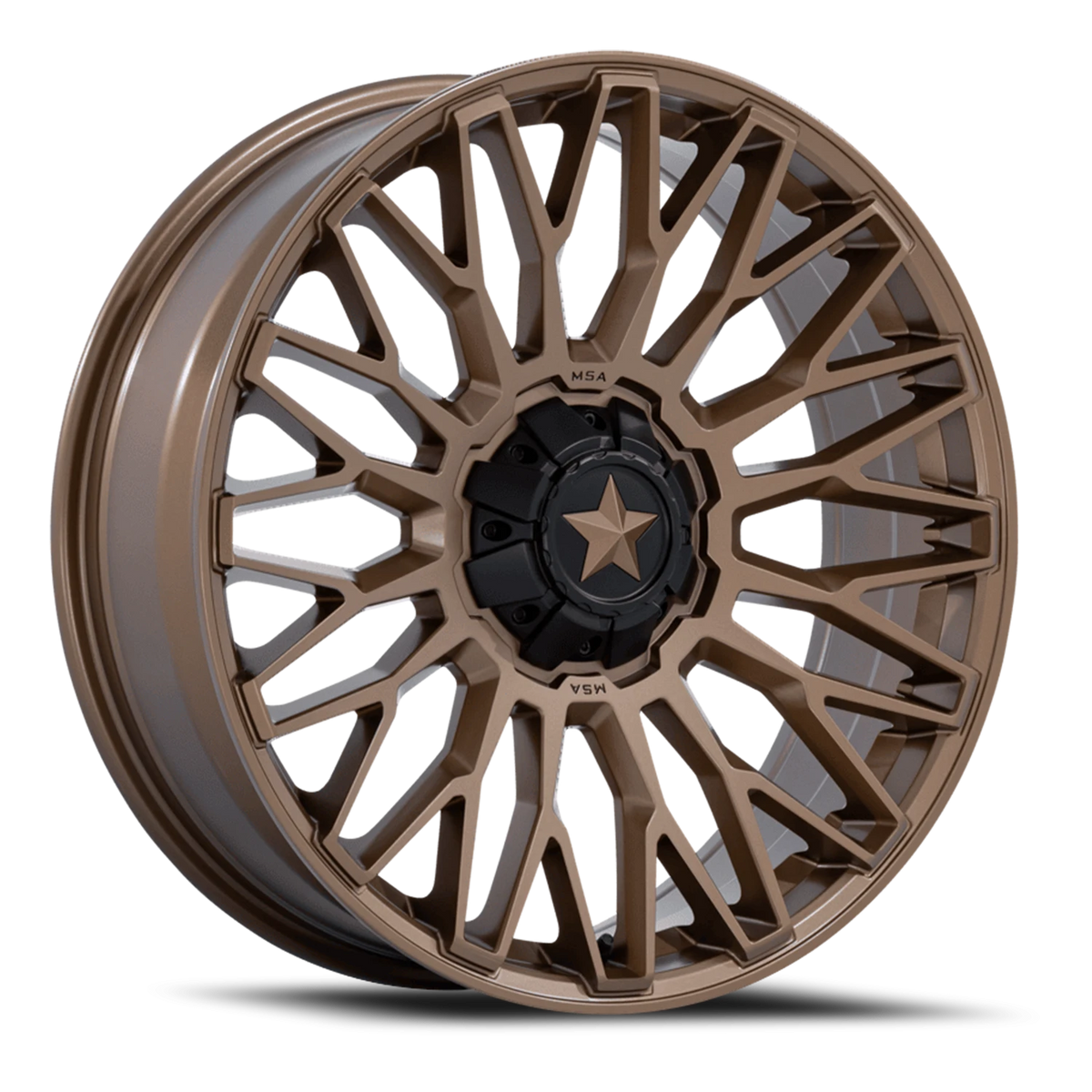 MSA Clubber 22x7 +0 4x136mm 110.1mm Matte Bronze