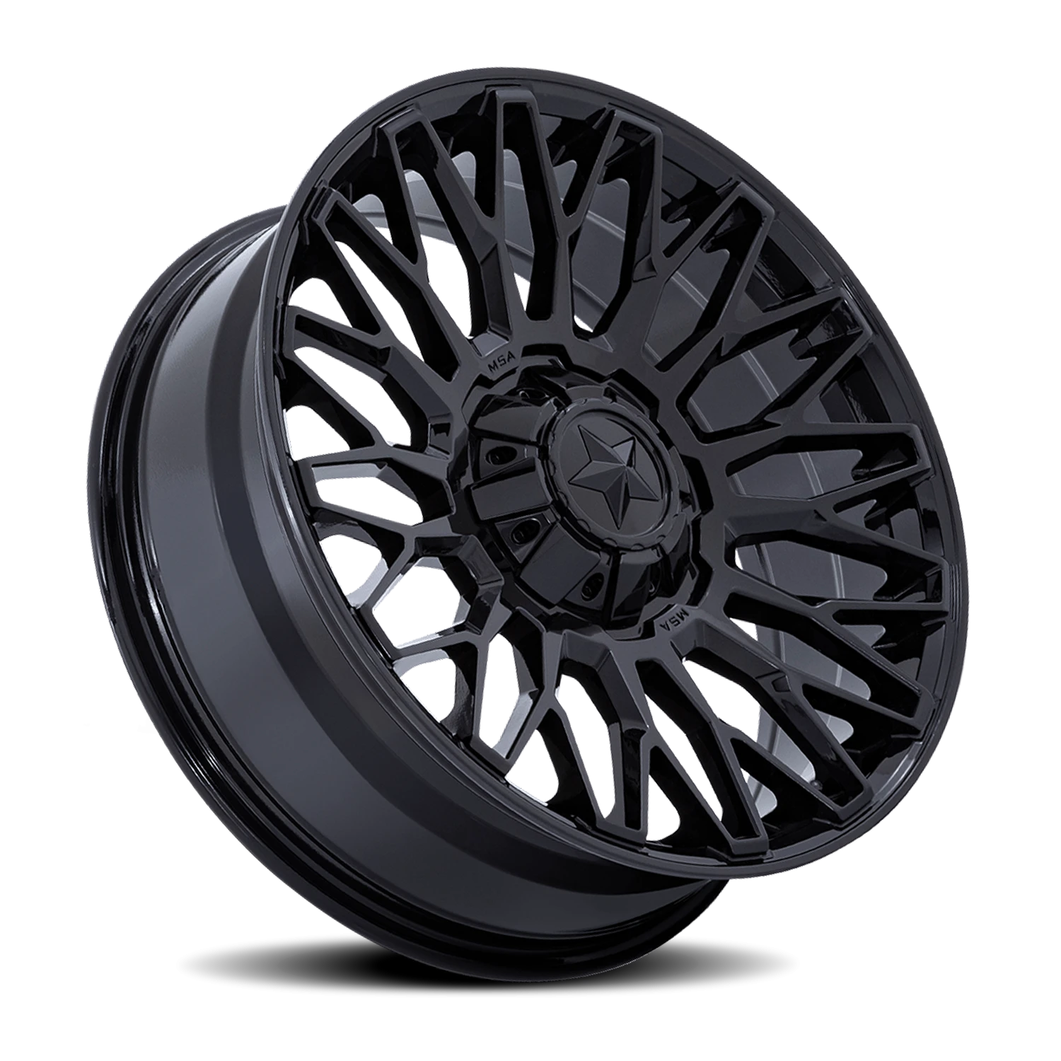 MSA Clubber 20x7" 4x137mm 110.1mm CB 0mm Gloss Black