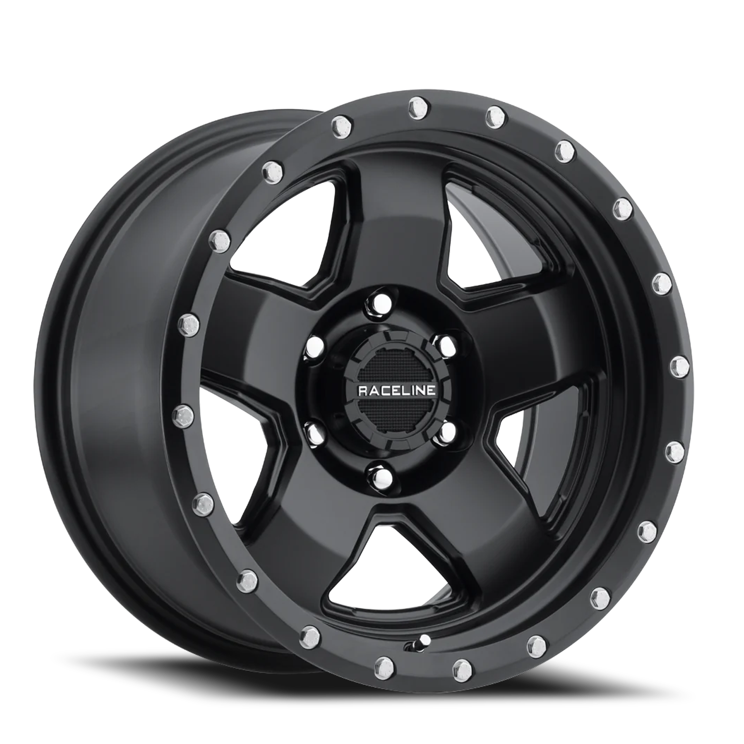 Raceline Combat 937B 17x9 -12 6x139.7mm 107.95mm Satin Black