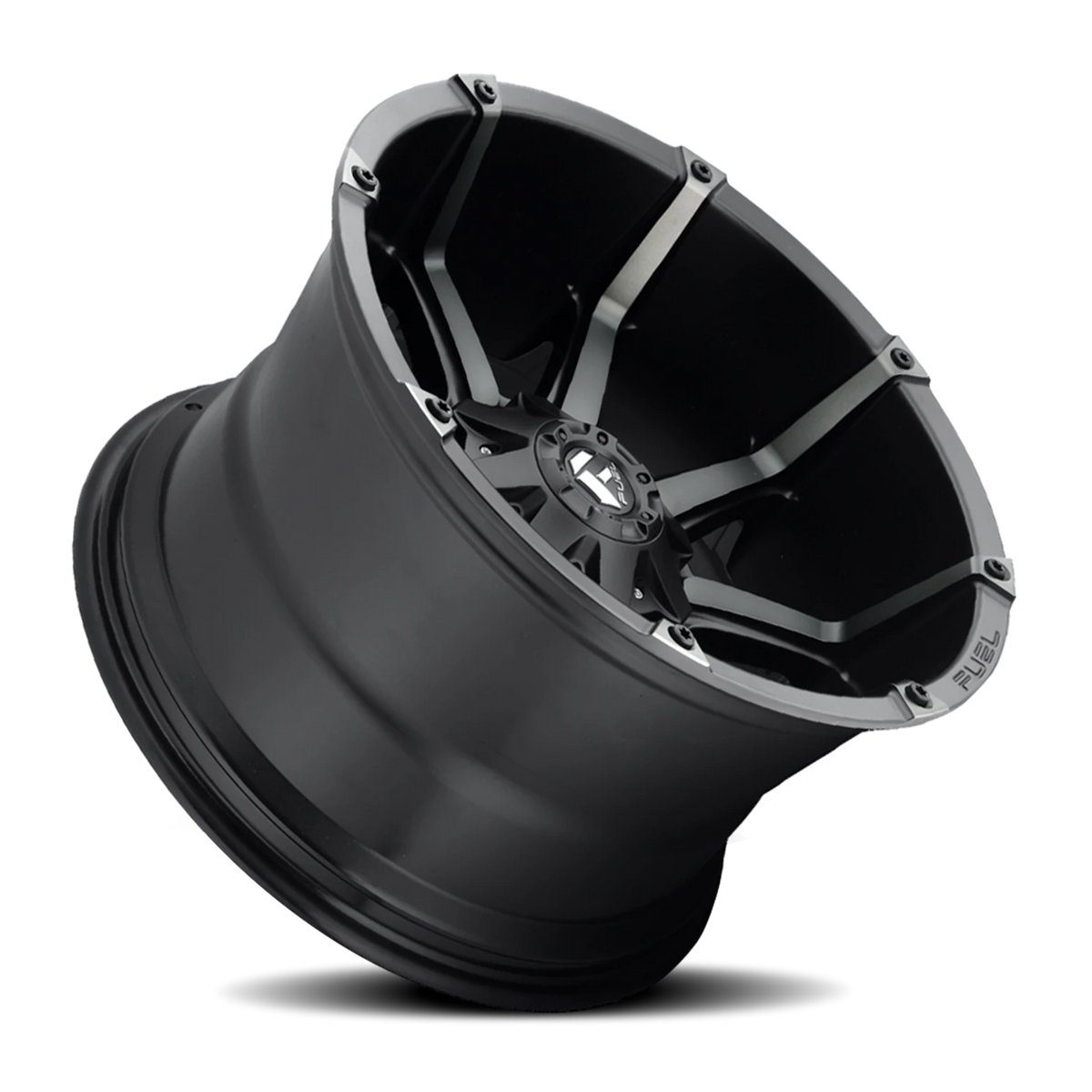 Fuel Coupler 20x10 -12 8x165.1mm 125.2mm Matte Black Machined-Dark Tint