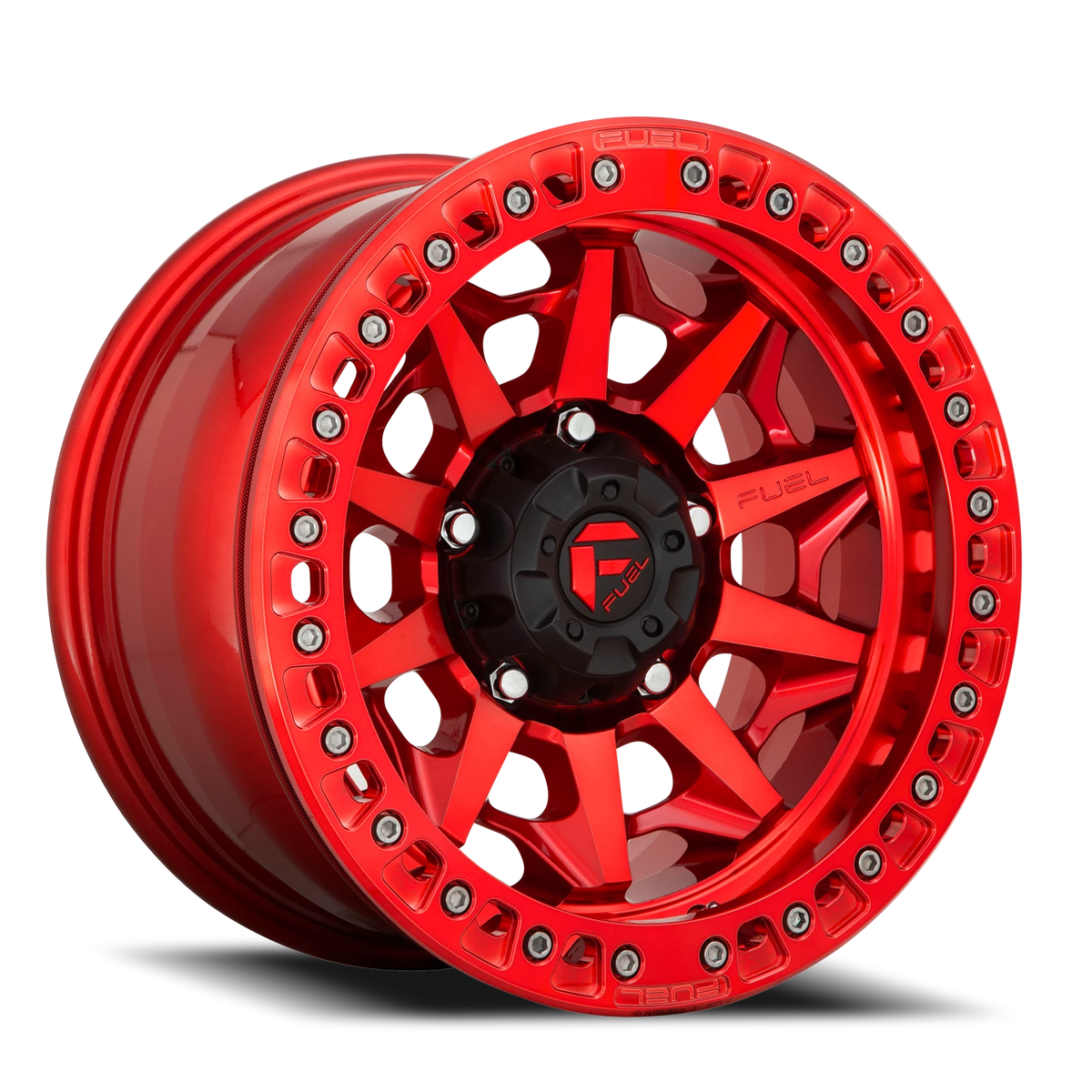 Fuel Covert Beadlock 17x9 -38 5x127mm 71.5mm Candy Red