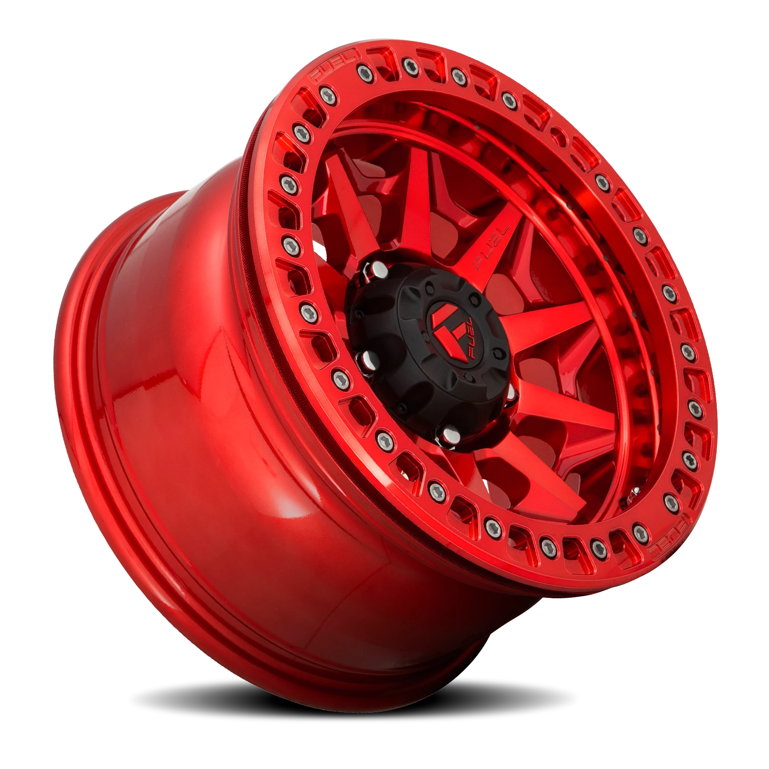 Fuel Covert Beadlock 17x9" 5x127mm 71.5mm CB -15mm Candy Red