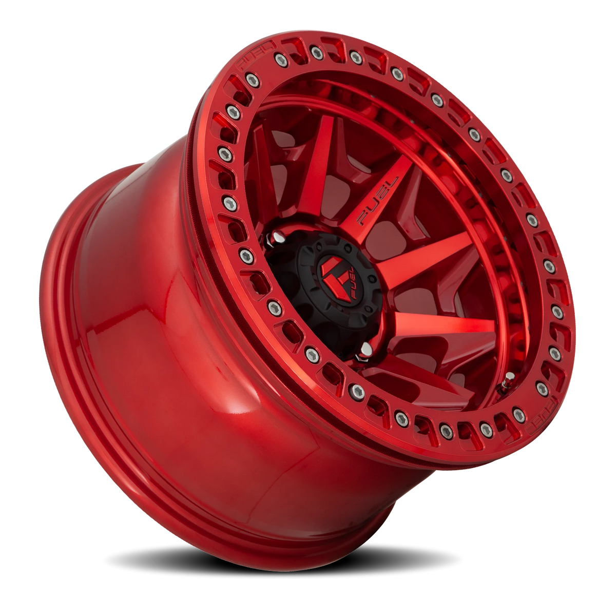 Fuel Covert Beadlock 17x9 -15 6x135mm 87.1mm Candy Red