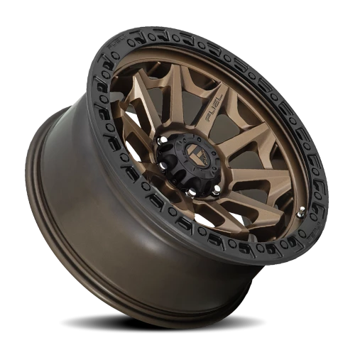 Fuel Covert 17x9" 8x165.1mm 125.22mm CB +1mm Matte Bronze Black Bead Ring