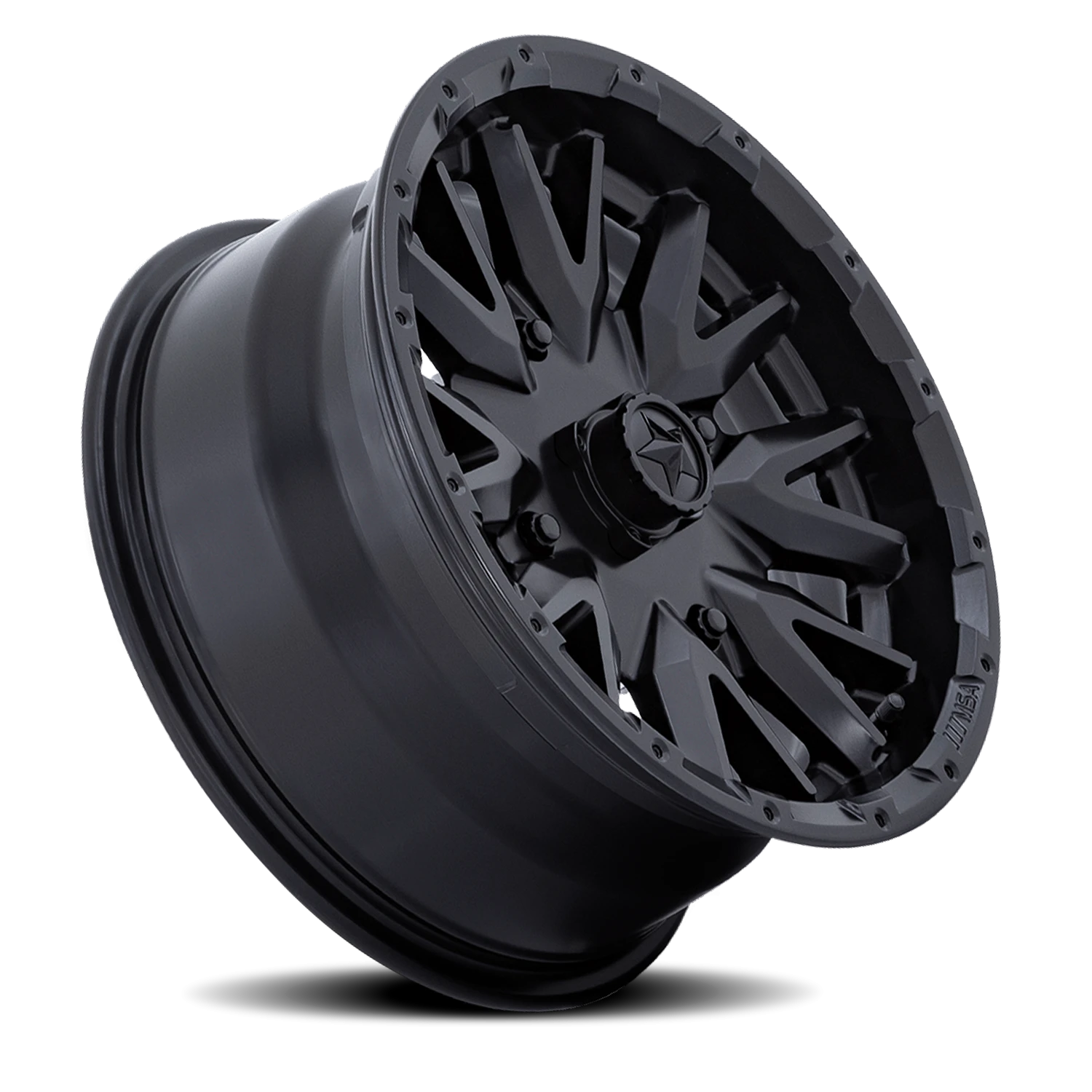 MSA Creed 14x7" 4x110mm 86mm CB +10mm Matte Black