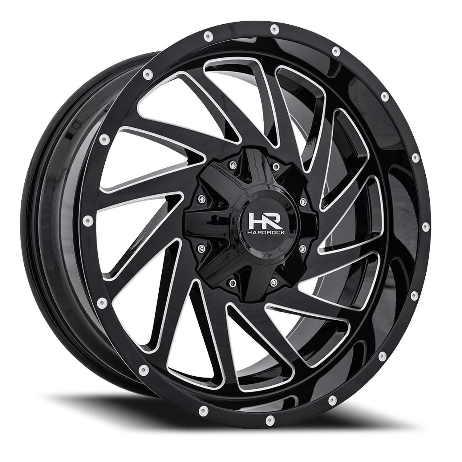 Hardrock Offroad Crusher H704 20x12" 8x170mm 125.2mm CB -44mm Gloss Black Milled