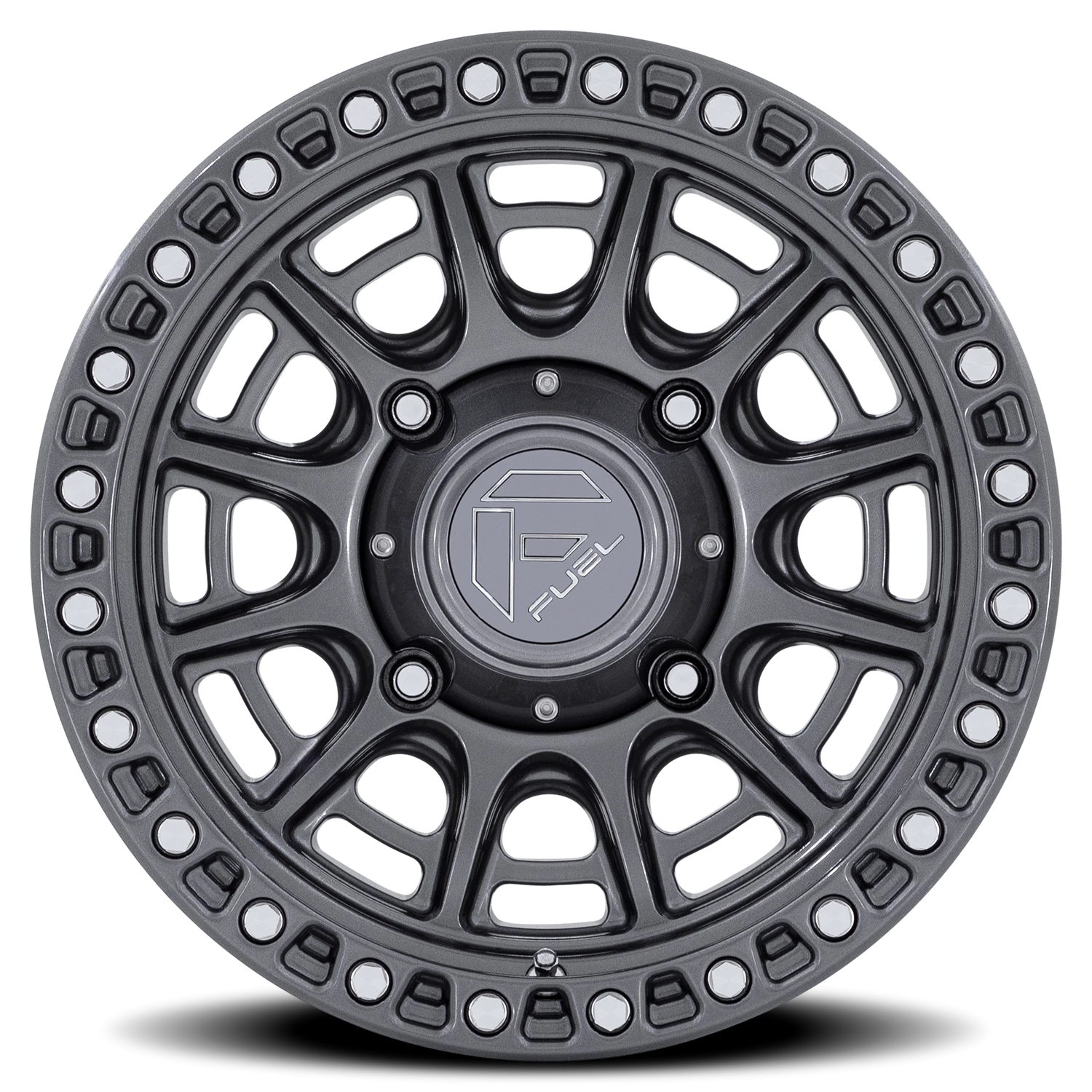 Fuel Cycle UTV 15x7" 4x110mm 79.4mm CB +10mm Gloss Gunmetal