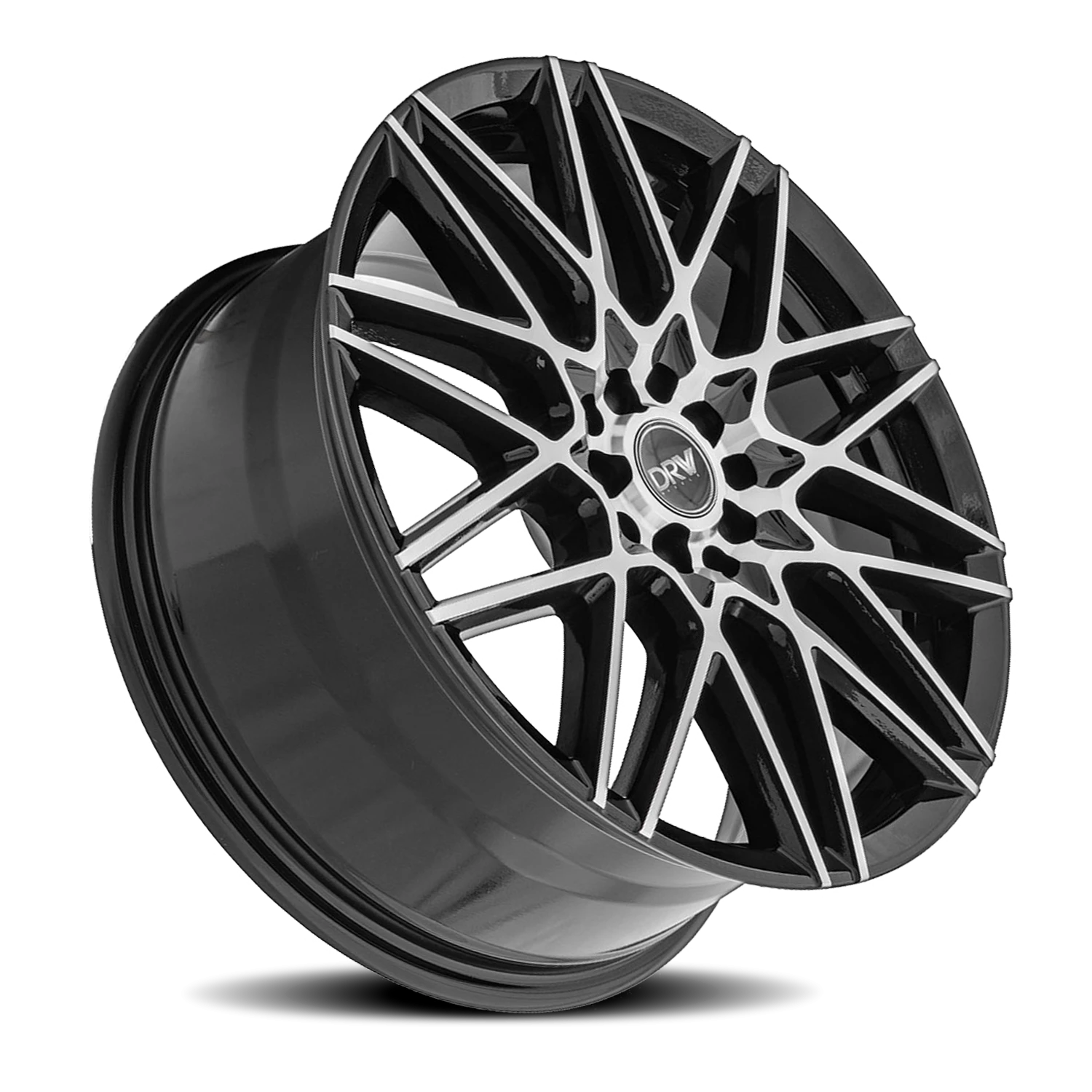 DRW D17 18x8" 5x112mm 73.1mm CB +40mm Gloss Black Machined Face
