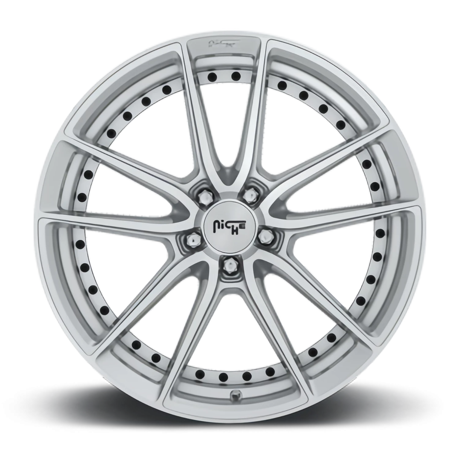 Niche DFS 20x9" 5x112mm 66.56mm CB +38mm Gloss Silver Machined