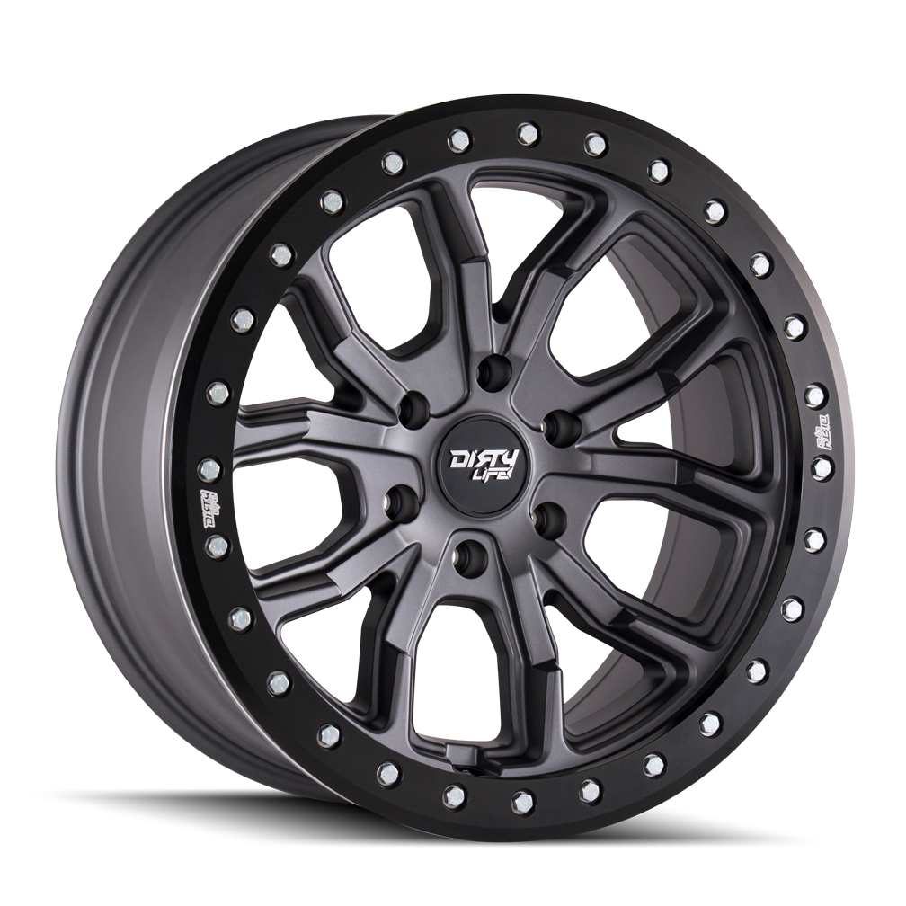 Dirty Life DTx1 9303 Satin Gunmetal 17x9 5x127 x12mm 78.1mm