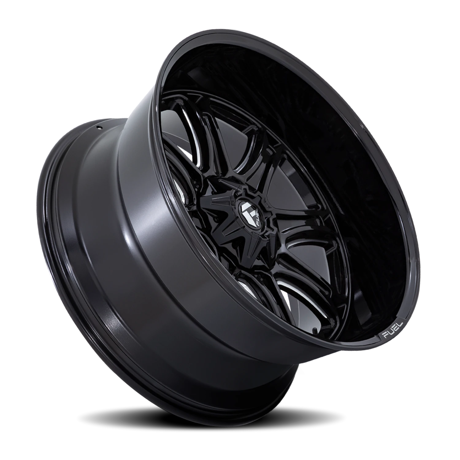 Fuel Darkstar 20x9" 8x180mm 124.2mm CB +1mm Gloss Black Milled