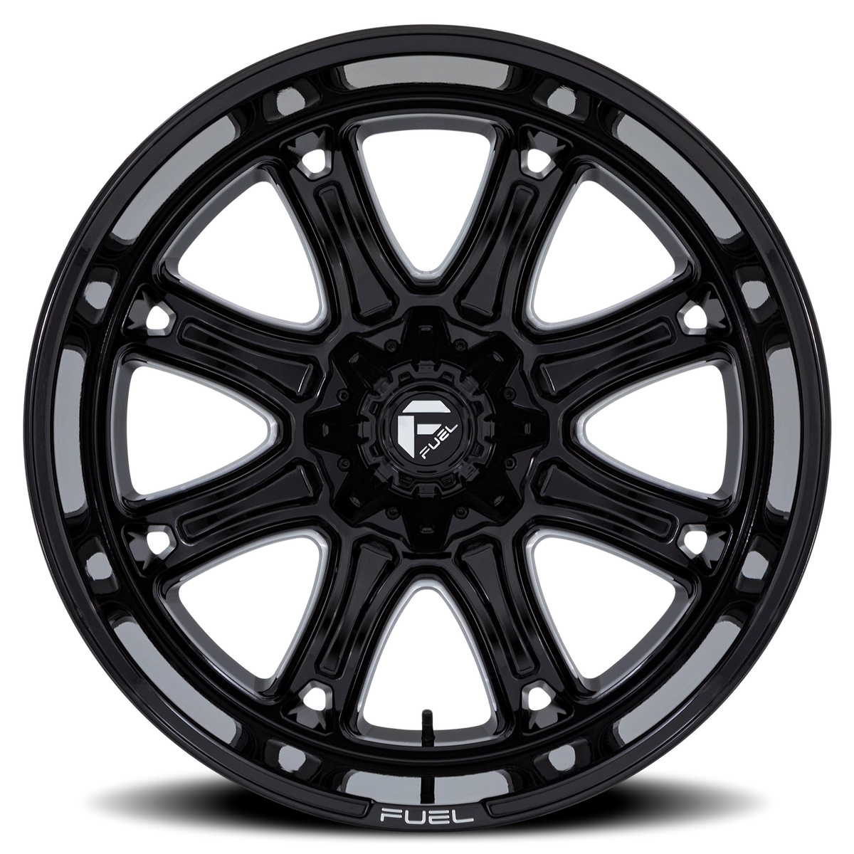 Fuel Darkstar 22x10 -18 5x127mm 87.1mm Gloss Black Milled
