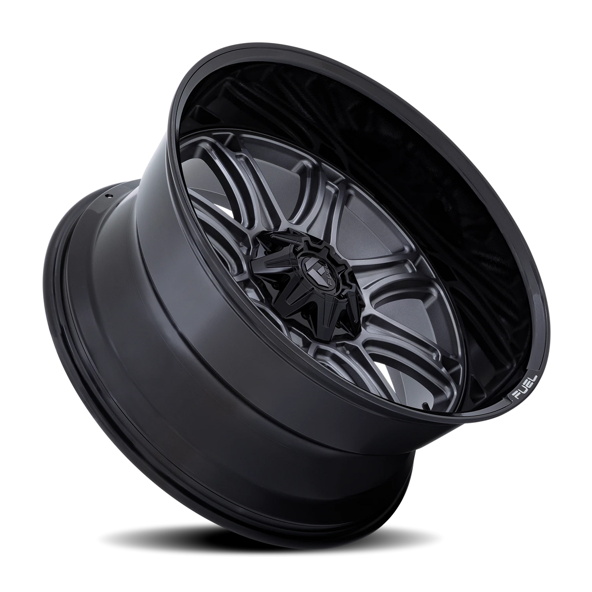 Fuel Darkstar 20x9 +1 6x114.3mm 78.1mm Matte Gunmetal Black Lip