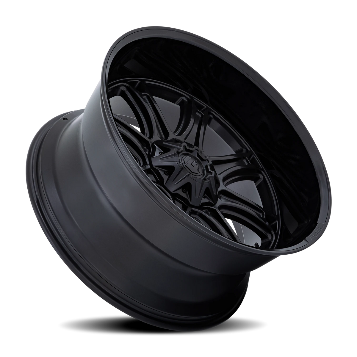 Fuel Darkstar 20x10 -18 8x165.1mm 125.1mm Matte Black Gloss Black Lip